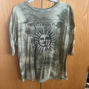 Oversized t-shirt FUTURE IS IN YOUR HANDS